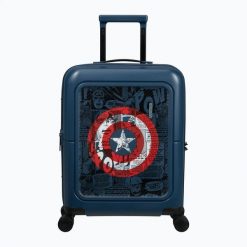 Walizka podróżna American Tourister Dashpop Disney 47. Niebieskie walizki American Tourister, bez wzorów, z materiału, duże. Za 619.99 zł.