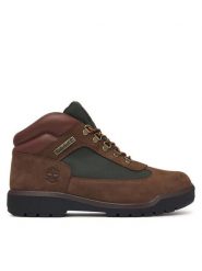 Timberland Trzewiki Field Boot TB0A42SGW071 Brązowy ciemny. Brązowe botki sznurowane Timberland, bez wzorów, z nubiku, bez obcasa, bez zapięcia. Za 779.99 zł.