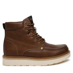 Trapery Jack&Jones. Brązowe trapery Jack&Jones, bez zapięcia. Za 379.99 zł.