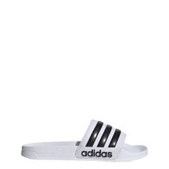 Klapki męskie basenowe Adidas ADILETTE. Białe klapki Adidas, z materiału. Za 119.00 zł.