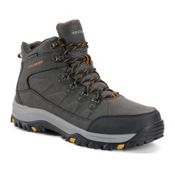 Buty męskie SKECHERS Relment Dagget. Szare buty trekkingowe Skechers, bez wzorów, bez zapięcia, trekkingowe. Za 247.00 zł.