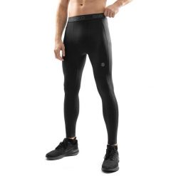 Męskie legginsy treningowe Fitness Siroko Pioneer. Czarne bielizna termoaktywna SIROKO, m, bez wzorów, z materiału, na fitness i siłownię. Za 170.00 zł.