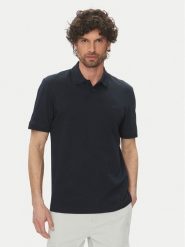 BOSS Polo Pe_Interlock 50520109 Granatowy Regular Fit. Niebieskie koszulki polo Boss, m, bez wzorów, z bawełny, bez kołnierzyka, bez ramiączek. Za 339.99 zł.