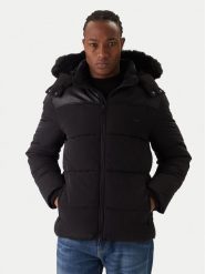 Guess Kurtka zimowa M5BL2A W2202 Czarny Regular Fit. Czarne kurtki Guess, na zimę, m, z aplikacjami, z syntetyku, bez kaptura. Za 1,059.00 zł.