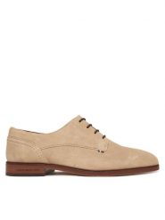 Tommy Hilfiger Półbuty Dress FM0FM05776 Beżowy. Brązowe eleganckie półbuty Tommy Hilfiger, bez wzorów, ze skóry, bez obcasa, bez zapięcia. Za 569.99 zł.