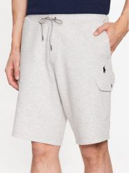 Polo Ralph Lauren Szorty sportowe 710887289007 Szary Regular Fit. Szare krótkie spodenki sportowe Polo Ralph Lauren, m, bez wzorów, z bawełny. Za 639.99 zł.