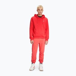 Bluza męska FILA Bengel Regular Hoody. Czerwone bluzy Fila, m, bez wzorów, bez kaptura. Za 149.99 zł.