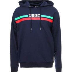 Fila RYAN HOODED Bluza z kapturem peacoat. Bluzy marki Fila, m, z bawełny, z kapturem. Za 359.00 zł.