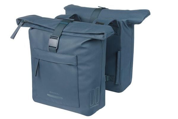 BASIL Brooklyn Podwójna torba rowerowa 41 L - granatowa. Niebieskie torby na laptopa BASIL. Za 455.66 zł.