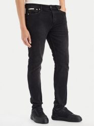 Calvin Klein Jeans Jeansy LV04RG713G Czarny Slim Fit. Czarne jeansy Calvin Klein Jeans, m. Za 409.99 zł.