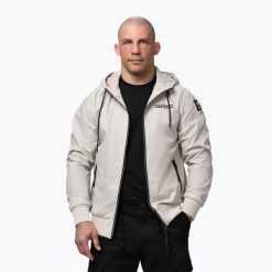 Kurtka męska Pitbull Athletic Logo Nylon Hooded. Brązowe kurtki PITBULL, m, bez wzorów, z materiału, bez kaptura. Za 219.99 zł.