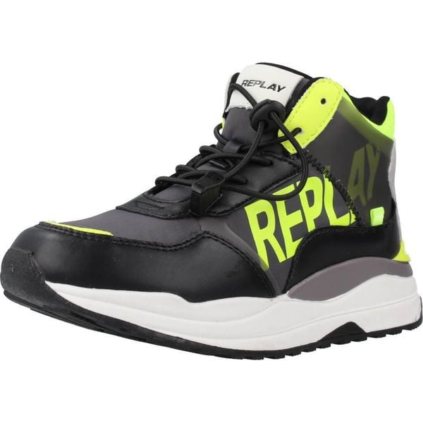 Buty REPLAY MERAK JR 2 Czarny. Czarne buty turystyczne Replay, bez wzorów, z syntetyku, bez zapięcia, trekkingowe. Za 202.99 zł.