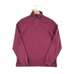 Second life - Męski sweter z kołnierzem - Stan dobry. Czerwone golfy RALPH LAUREN, m, bez wzorów, bez ramiączek. Za 211.46 zł.
