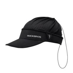 Sportowa czapka z daszkiem unisex Rockbros 18230003001 czarna. Czarne czapki z daszkiem ROCKBROS, bez wzorów, z materiału. Za 64.00 zł.