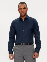 Michael Kors Koszula MD0DS01032 Granatowy Slim Fit. Niebieskie koszule Michael Kors, m, bez wzorów, z bawełny, bez kołnierzyka, bez ramiączek. Za 839.99 zł.