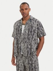 Karl Lagerfeld Jeans Koszula B2M16011 Czarny Regular Fit. Czarne koszule Karl Lagerfeld Jeans, m, bez wzorów, z bawełny, bez kołnierzyka, bez ramiączek. Za 529.99 zł.