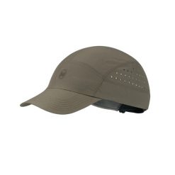 Czapka do biegania Buff Speed Cap. Zielone czapki z daszkiem Buff, bez wzorów. Za 131.99 zł.