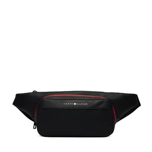 Nerka Tommy Hilfiger. Czarne saszetki i nerki Tommy Hilfiger, bez wzorów. Za 329.99 zł.