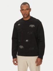 Armani Exchange Bluza XM000479 AF10818 UC001 Czarny Regular Fit. Czarne bluzy Armani Exchange, m, bez wzorów, z bawełny, bez kaptura. Za 449.99 zł.