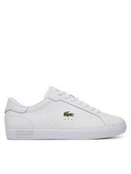 Lacoste Sneakersy Powercourt 7-49SMA0081 Biały. Białe buty sportowe casual LACOSTE, bez wzorów, ze skóry, bez zapięcia. Za 309.99 zł.