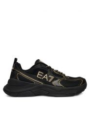 EA7 Emporio Armani Sneakersy X8X249 XK446 MZ177 Czarny. Czarne buty sportowe casual EA7 Emporio Armani, bez wzorów, ze skóry, bez zapięcia. Za 884.99 zł.