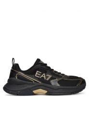 EA7 Emporio Armani Sneakersy X8X249 XK446 U106 Czarny. Czarne buty sportowe casual EA7 Emporio Armani, bez wzorów, ze skóry, bez zapięcia. Za 809.99 zł.