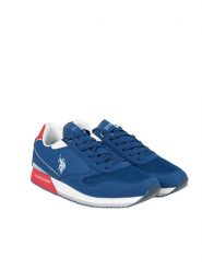 U.S. Polo Assn. Sneakersy "Nobil003" | Nobil003 | Mężczyzna | Niebieski. Niebieskie buty sportowe casual U.S. Polo Assn., bez wzorów, ze skóry ekologicznej, bez zapięcia. W wyprzedaży za 239.00 zł.