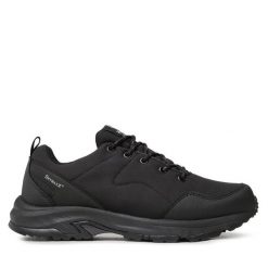 Trekkingi Halti. Czarne buty trekkingowe Halti, bez wzorów, bez zapięcia. Za 199.99 zł.