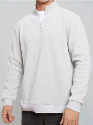 Bluza crewneck - kremowy. Białe bluzy bez kaptura Sinsay, l, bez wzorów, bez kaptura. Za 45.99 zł.