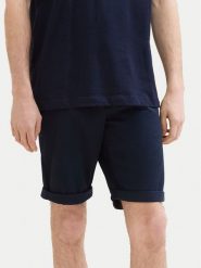Tom Tailor Szorty materiałowe 1040227 Granatowy Slim Fit. Niebieskie szorty Tom Tailor, m, bez wzorów, z bawełny. Za 119.99 zł.