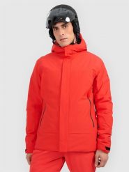 4F Kurtka narciarska membrana 8000 męska - czerwona L. Czerwone kurtki narciarskie i snowboardowe 4F, l, bez wzorów, z materiału, narciarskie. Za 599.99 zł.
