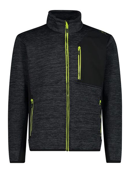 CMP Kurtka funkcyjna w kolorze antracytowo-czarno-limonkowym rozmiar: 50. Czarne kurtki outdoor i hardshell CMP, bez wzorów, bez kaptura. Za 109.26 zł.