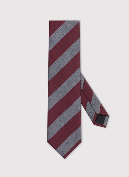 PAKO LORENTE – Szary krawat męski w skośne pasy. Szare krawaty i muchy Pako Lorente, bez wzorów, z poliesteru. Za 69.99 zł.