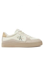 Calvin Klein Jeans Sneakersy Classic Cupsole Low Mix Mtl YM0YM01033 Écru. Buty sportowe casual Calvin Klein Jeans, bez wzorów, z jeansu, bez zapięcia. Za 329.99 zł.
