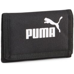 Portfel Puma Phase, Dla obu płci. Czarne portfele Puma, bez wzorów, z poliesteru. Za 190.00 zł.