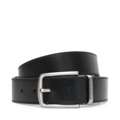 Pasek Emporio Armani. Czarne paski Emporio Armani, bez wzorów. Za 569.99 zł.