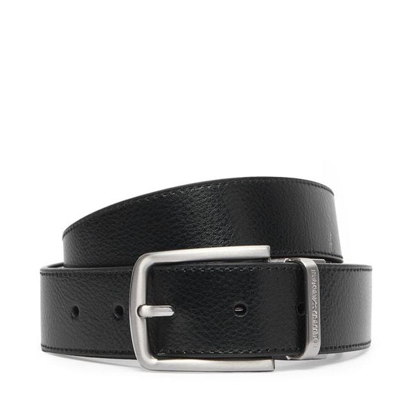 Pasek Emporio Armani. Czarne paski Emporio Armani, bez wzorów. Za 569.99 zł.