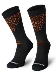 Spaio Skarpety trekkingowe "Fierce" w kolorze czarno-pomarańczowym rozmiar: 41-43. Czarne skarpety Spaio, bez wzorów, z wełny. Za 43.99 zł.