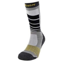 Skarpety Hokejowe Unisex Dla Dorosłych Pro Supreme Tall. Szare skarpety Bauer, bez wzorów, z elastanu. Za 227.99 zł.