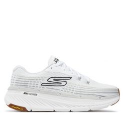 Buty do biegania Skechers. Białe buty do biegania Skechers, bez wzorów, bez zapięcia, do biegania. Za 329.99 zł.