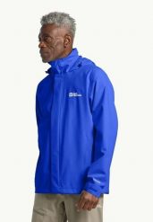 JACK WOLFSKIN Kurtka męska Trailtime 2L Jkt M vibrant blue-S. Niebieskie kurtki Jack Wolfskin, l, bez wzorów, z materiału, bez kaptura. Za 282.34 zł.