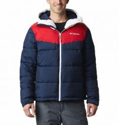 Kurtka puchowa Columbia ICELINE RIDGE. Niebieskie kurtki Columbia, na zimę, xl, bez wzorów, z materiału, bez kaptura. Za 696.15 zł.