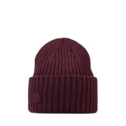 Czapka Buff Erviny z wełny merino. Czerwone czapki zimowe Buff, bez wzorów, z wełny. W wyprzedaży za 153.93 zł.