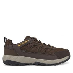 Trekkingi Columbia. Brązowe buty trekkingowe Columbia, bez wzorów, bez zapięcia. Za 249.99 zł.