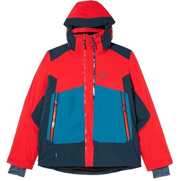 Kurtka narciarska męska Millet Stretch. Czerwone kurtki narciarskie i snowboardowe Millet, m, bez wzorów, z poliesteru, narciarskie. W wyprzedaży za 811.00 zł.