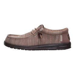 HeyDude Męskie Mokasyny Wally Stretch Sox. Białe mokasyny Hey dude, bez wzorów, z materiału, bez obcasa, bez zapięcia. Za 179.00 zł.