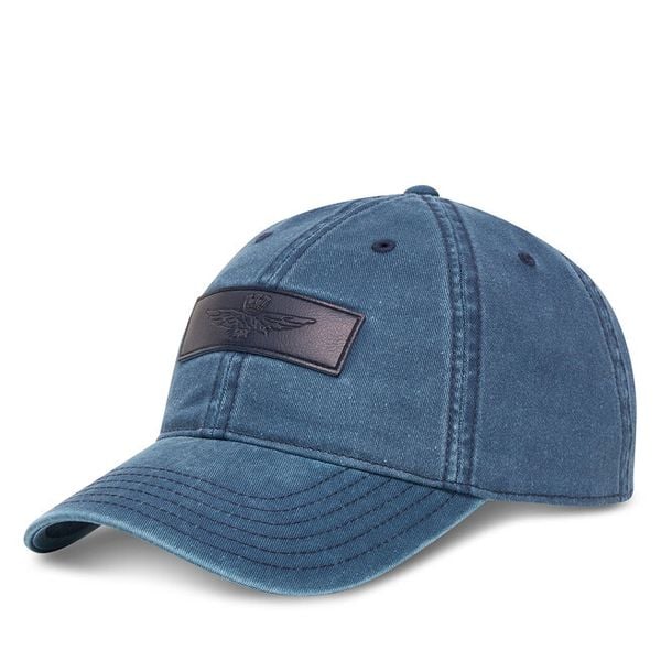 Czapka z daszkiem Aeronautica Militare. Niebieskie czapki z daszkiem Aeronautica Militare, bez wzorów. Za 149.99 zł.