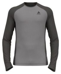 Bluza termiczna męska Odlo Natural Performance PW 150 BL Top Crew Neck LS. Szare bielizna termoaktywna ODLO, m, bez wzorów, z materiału, bez ramiączek, narciarskie. Za 344.10 zł.