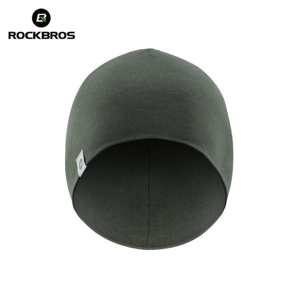 Czapka rowerowa, do biegania, sportowa, pod kask, elastyczna ROCKBROS wełna. Zielone bielizna termoaktywna ROCKBROS, na zimę, l, bez wzorów, z elastanu, bez ramiączek, do biegania. Za 42.99 zł.