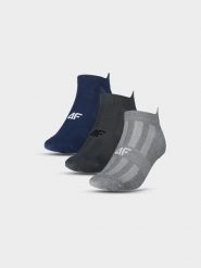 4F Skarpetki treningowe przed kostkę (3-pack) męskie - multikolor 39-42. Skarpety 4F, bez wzorów, z elastanu. Za 44.99 zł.